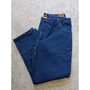 Vintage Redhead Men's Dark Blue Denim Lined With Red Fleece. 42X32 No Flaws USA